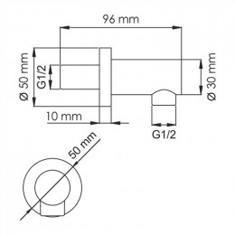 WasserKRAFT A188 Подключение шланга 9062928