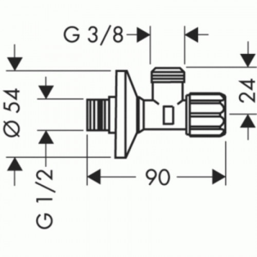 Шланговое подключение Hansgrohe G 13904000 с фильтром