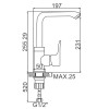 Смеситель для кухни Ledeme L4034-2 хром