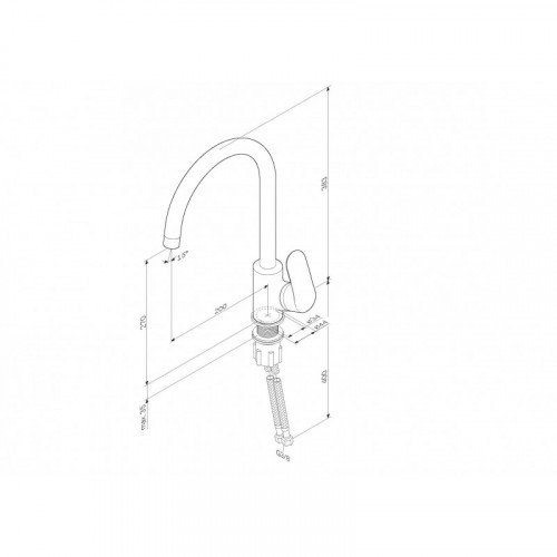 Смеситель для кухни Am.Pm Like F8007111 сатин