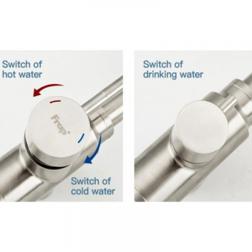 Смеситель для кухни Frap F43899-1 сатин