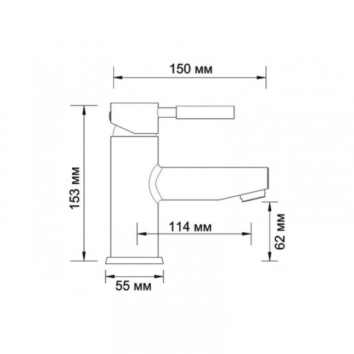Смеситель WasserKRAFT MAIN 4103 для раковины, хром