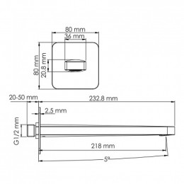 Душевой комплект WasserKRAFT A1451.272.274.275.100.276 никель