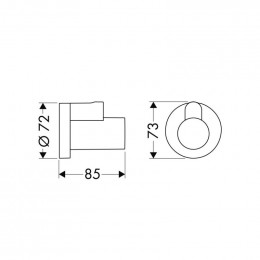 Декоративная накладка Hansgrohe Flowstar 13950670 черная матовая