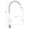 Смеситель для кухни Gappo G4089-6 золото