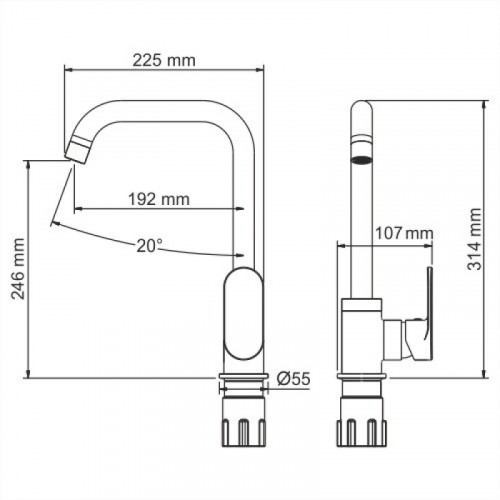 WasserKRAFT Mindel 8507 Смеситель для кухни