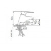 Смеситель для раковины Frap F1007 хром