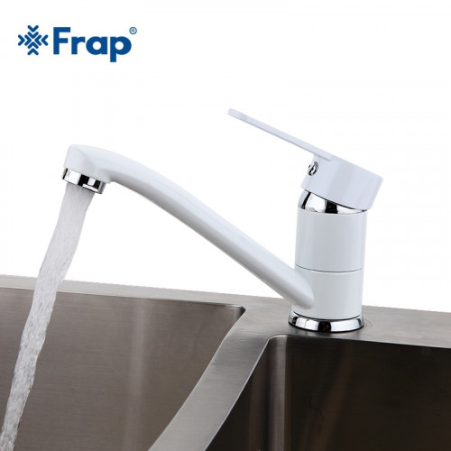 Смеситель для кухни Frap F4541 белый/хром
