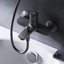 Смеситель для ванны Am.Pm X-Joy F85A10522 черный матовый