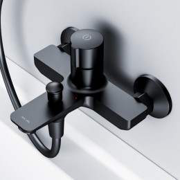 Смеситель для ванны Am.Pm X-Joy F85A10522 черный матовый