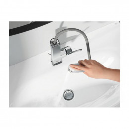 Смеситель для кухни GROHE Plus 23843003 со сливным гарнитуром, выдвижной излив, L-Size