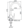 Смеситель для кухни Ledeme L74016 сатин