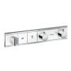 Смеситель для душа Hansgrohe RainSelect 15355400, 2 потребителя, термостатический, белый/хром