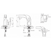 Смеситель для умывальника Bravat Wave F174108C-2