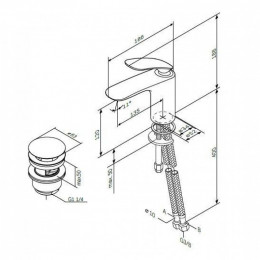 Смеситель для раковины AM.PM Sensation F3082164 (F3082100) хром