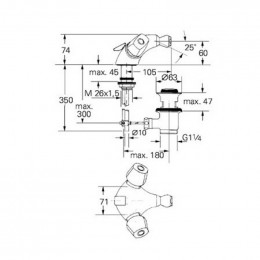 Смеситель для биде Grohe Florida 24610000