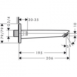 Излив Hansgrohe Logis 71410000