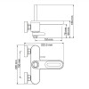 Смеситель для ванны WasserKRAFT Kammel 1801 с коротким изливом
