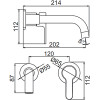 Смеситель для раковины Ledeme L1003-1 хром