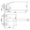 Смеситель для ванны Frap F2262 черный
