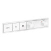 Смеситель для душа Hansgrohe RainSelect 15380700, 2 потребителя, термостатический, матовый белый