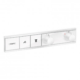 Смеситель для душа Hansgrohe RainSelect 15380700, 2 потребителя, термостатический, матовый белый