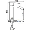 Смеситель для раковины Ledeme L1055-15 хром