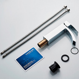 Смеситель для раковины Ledeme L1055-15 хром