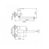 Смеситель для ванны Frap хром F2270