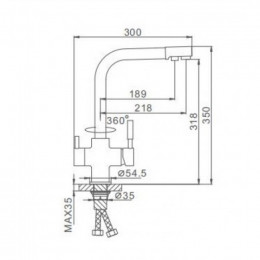 Смеситель для кухни Frap F4352-24 молочный