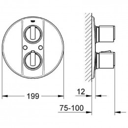 Смеситель для ванны Grohe Grohtherm 2000 19242000