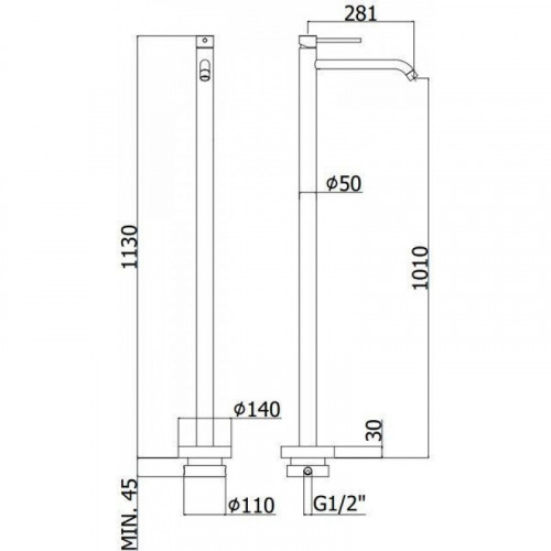Смеситель для раковины Paffoni Light, хром LIG031CR