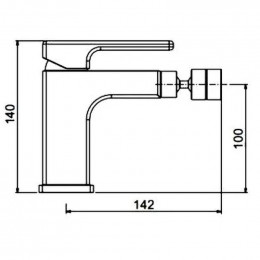 Смеситель для биде Gappo G5017-6 черный