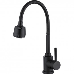 Смеситель для кухни Frap F40993-6 черный матовый