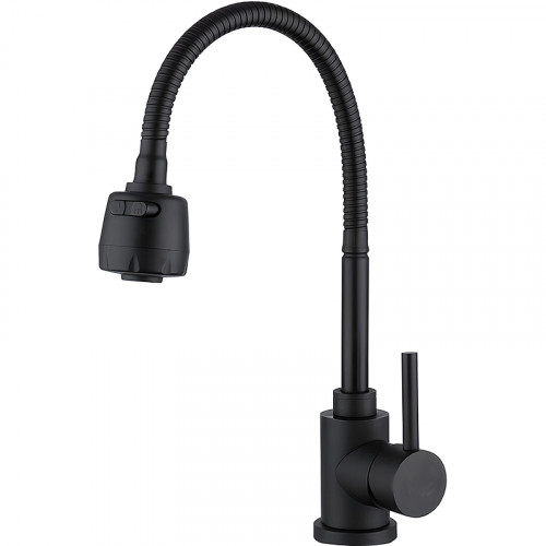 Смеситель для кухни Frap F40993-6 черный матовый