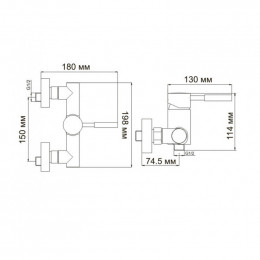 Смеситель WasserKRAFT MAIN 4102 для душа, хром
