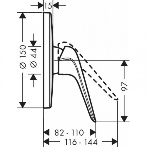 Смеситель для душа Hansgrohe Novus 71066000, встраиваемый