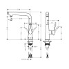 Смеситель для кухни Hansgrohe Metris Select M71 14847000 Хром