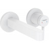 Настенный смеситель для раковины Hansgrohe Finoris 76051700 на 2 отверстия (внешняя часть) матовый белый