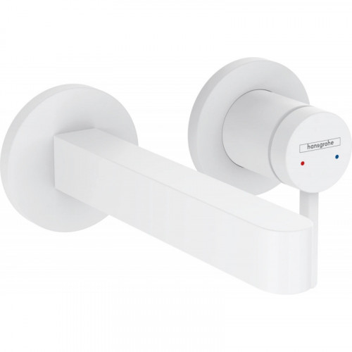 Настенный смеситель для раковины Hansgrohe Finoris 76051700 на 2 отверстия (внешняя часть) матовый белый