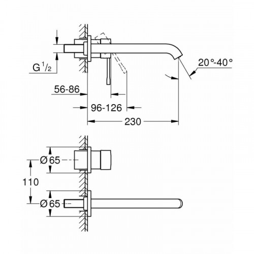 Смеситель для раковины Grohe Essence+ 19967001