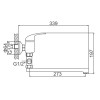 Смеситель для ванны Ledeme L2115 хром