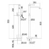 Смеситель для ванны Paffoni Light LIG032ST сталь