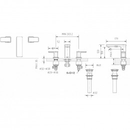Смеситель для раковины Bravat Phillis F256101C-ENG