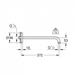 Душевой кронштейн Grohe Rainshower 28982000