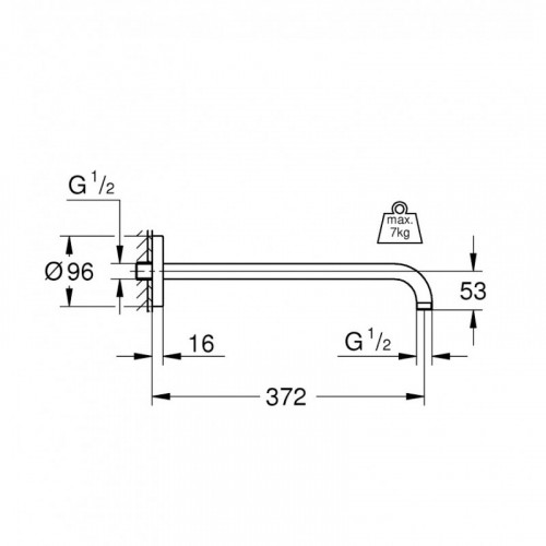 Душевой кронштейн Grohe Rainshower 28982000