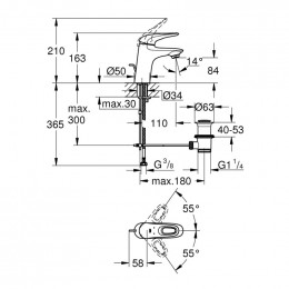 Смеситель для раковины Grohe Eurostyle New 33558003