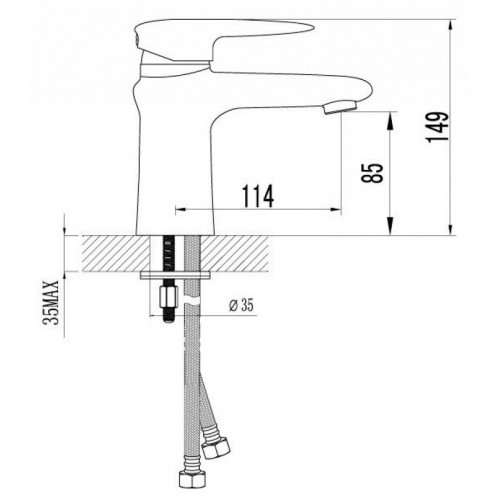 Смеситель для раковины Lemark Status LM4406C