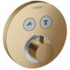 Термостат для душа Hansgrohe ShowerSelect 15743140 бронза