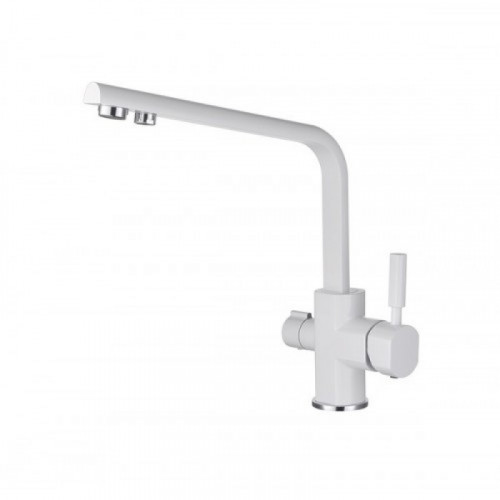 Смеситель для кухни Kaiser Decor 40144-10 под фильтр белый